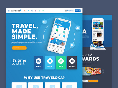 Traveloka Landing Page