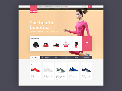 Ecommerce sport layout