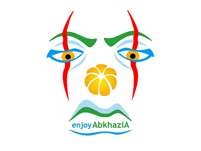 Abkhazia Travel Logo / Туристический логотип Абхазии brand custom emblem fun identity logo travel абхазии абхазия бренд логотип туристический