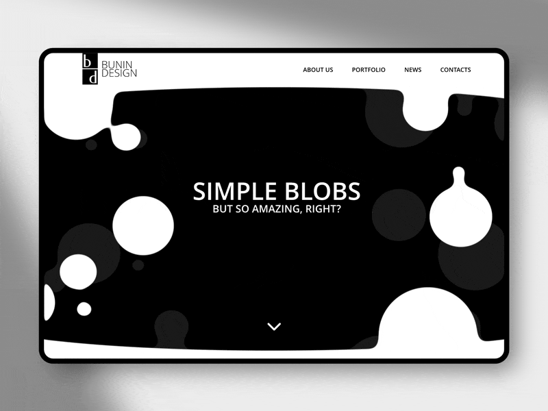 UI idea - Lava lamp website cover ae after effects animation blackandwhite blobs bnw bunindesign cover design gif interface landing page lava lavalamp motion site ui ux web website