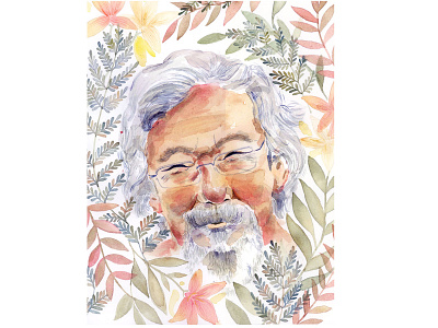 Illustration | Portrait of David Suzuki