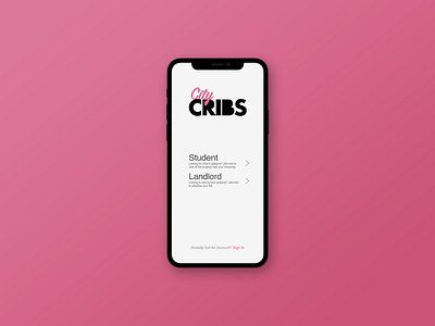 City Cribs app design graphic design logo logo design ux ui