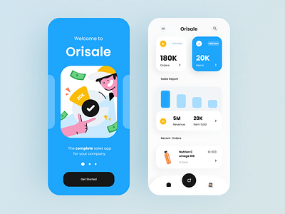 Orisale - Sales order mobile app android android app app application design design app iphone app mobile onboarding ui ux