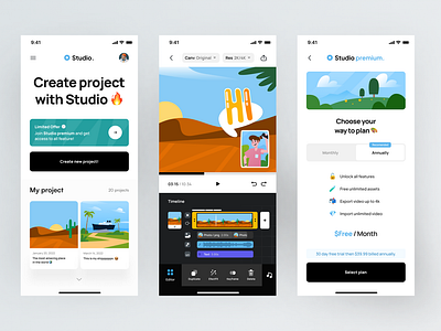 Studio 🎥 - Video editor app