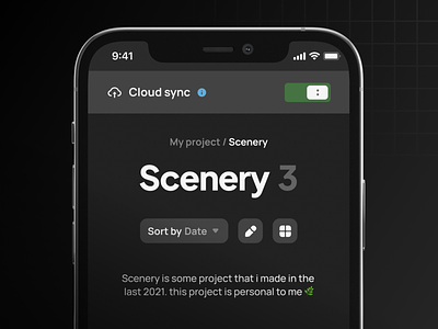 Concept Mockup - Spot Drawing App 🎨 android app app application clean dark mode design drawing app iphone app mobile ui ux