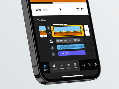 Concept Mockup - Studio Video editor app 🎥 android app app application clean design iphone app minimal mobile ui ux video app video editor