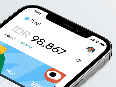Concept Mockup - Pixel Bank app 💸 android app app application bank app clean design iphone app minimal mobile simple ui ux