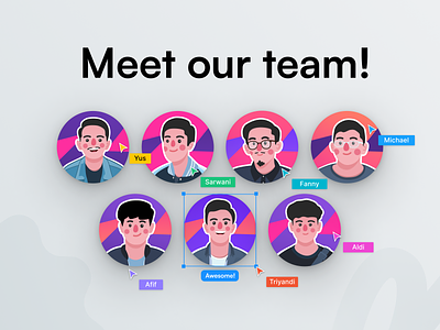 Meet our team! - Sans Brothers Avatar Members ava avatar character design flat illustration human illustration intro profile picture team