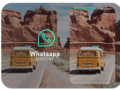 redesign whatsapp app branding design flat icon illustration illustrator logo minimal typography website