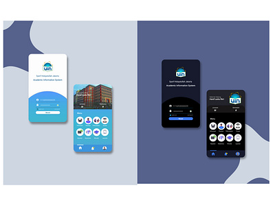 REDESIGN mobile app AIS UIN JKT app branding design icon illustration illustrator logo typography ui ux website