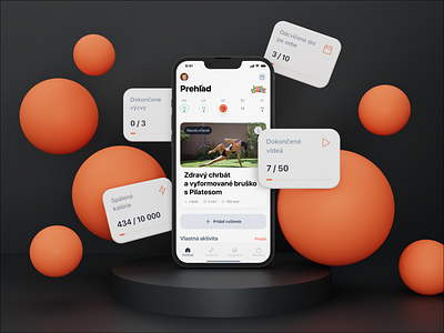 Largest online fitness centre in Slovakia android app dark mode design fit fitness ios mobile product smartphone ui ux