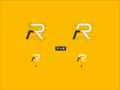 Letter F.R Logo design