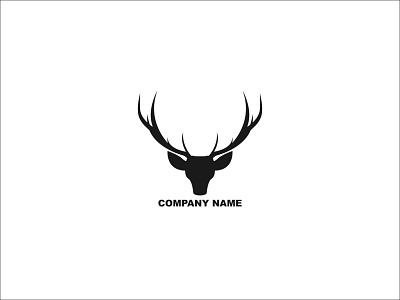 Deer silhouette logo branding design icon logo vector