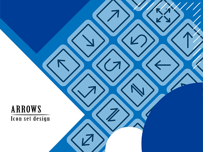 Arrows icon set design