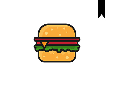 BURGER ILLUSTRATIONS art design flat graphic design icon illustration illustrator logo minimal vector