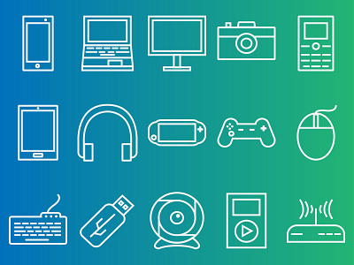 line style gadget icon icon vector