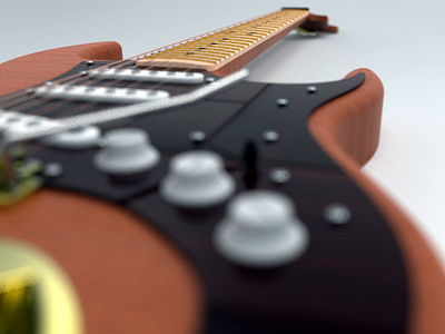 Guitar 3D model