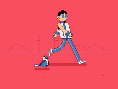 Walk It animation motion pidgeon walkcycle walking walking cycle