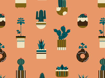 Cactus & Succulent Pattern