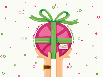 Dribbble Drafted! christmas debut draft dribbble invite
