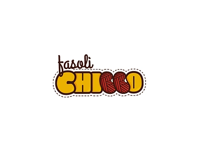 Fasoli Chicco bean chicco fasoli logo simple yarn