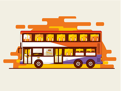 Double Decker Bus by Antonius Setiadi K on Dribbble