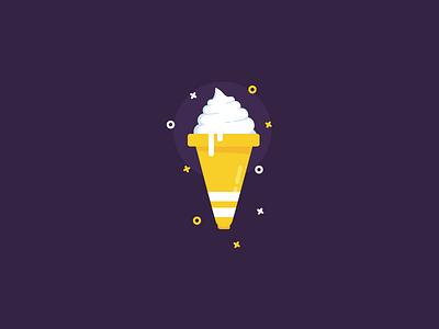 Ice Cream Cone colours cone cream cute ice ice cream purple summer