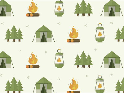 Camping Pattern camping icon illustration pattern