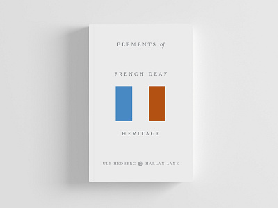 Elements of French Deaf Heritage book book cover design france print