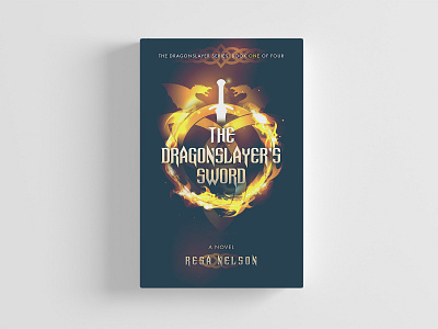 The Dragonslayer's Sword book book cover design dragon print