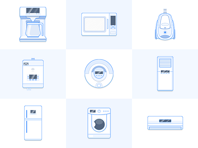Household appliances appliances icon ui