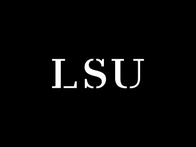 Marks – LSU branding identity logo mark stencil stencil font typography