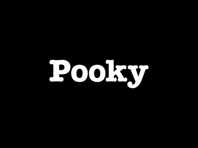 Marks – Pooky branding design identity logo mark typography vector