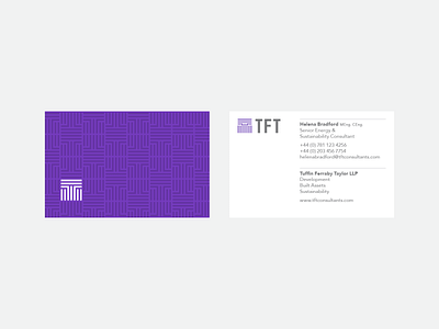 TFT – Business Card branding business card design identity lines logo stationery typography vector