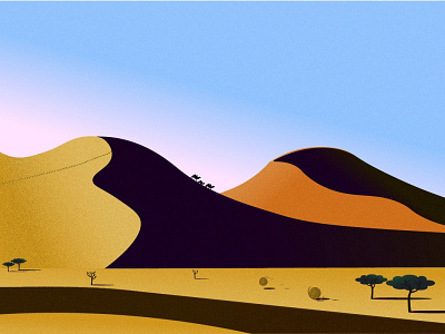 Desert desert illustraion sand