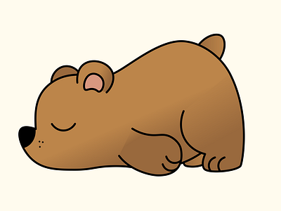 Tired bear