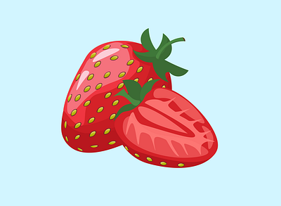 Strawberry food illustrator picture strawberries strawberry