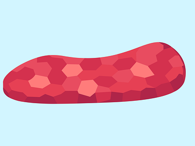 A piece of meat food geometry illustraion illustrator meat picture