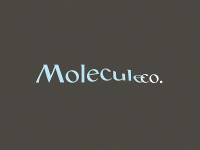 logo for a perfume store Molecule Co. branding design logo lviv typography ukraine vector