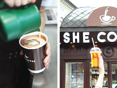 Logo for coffee shop SHE COFFEE