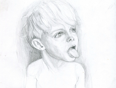 Old drawing art boy drawing illustration pencil