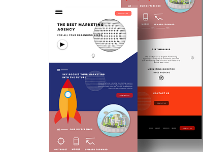 Marketing Agency design graphic design illustration ui ux web web design website