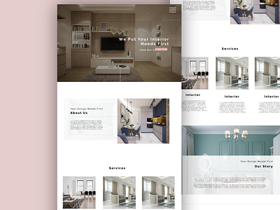 Interior Concept design graphic design ui ux web web design website
