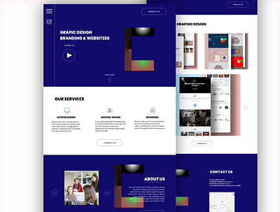Agency Design Concept design graphic design ui ux web web design website