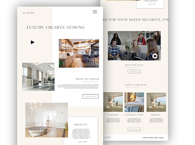 Luxury Concept Design design graphic design ui ux web web design website website concept website design