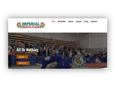 Imperial BJJ Link In Description design graphic design theme ui ux web web design website website design