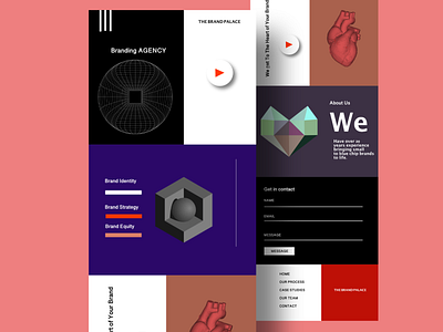 Branding Agency Design Concept design graphic design ui ux web web design website website concept website design