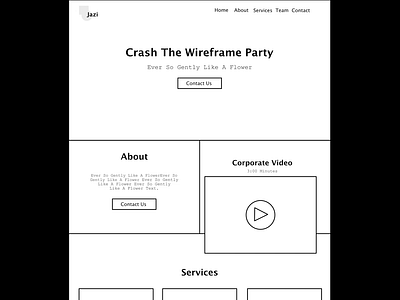 Crashing The Wireframe design graphic design ui ux web web design