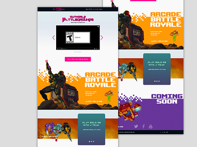 Outworld Battlegrounds Microsite graphic design ui ux web web design