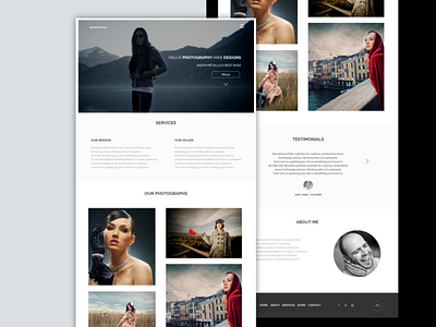 Photography Design design graphic design ui ux web web design